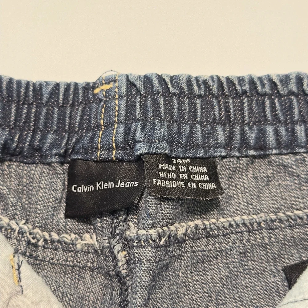 Calvin Klein Jeans Toddler Boys 24M Dark Wash Straight Leg Denim‎ Blue Pants